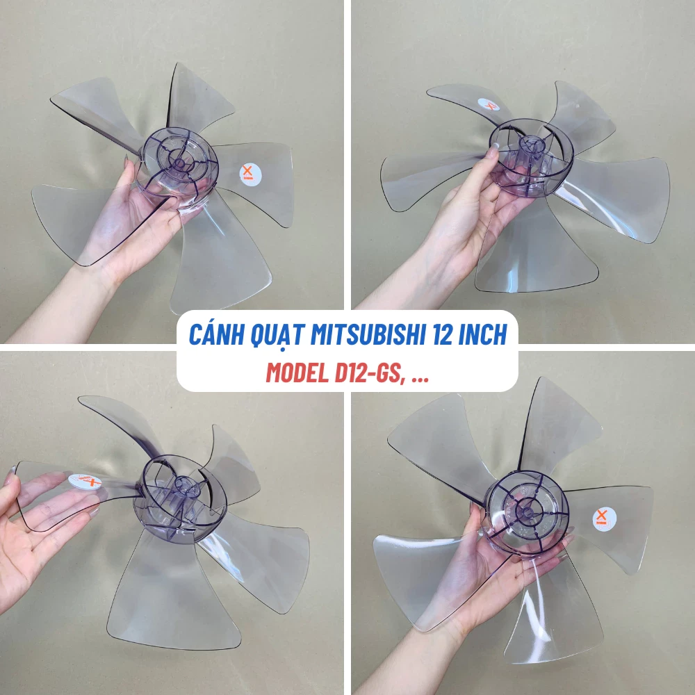 Cánh Quạt MITSUBISHI Electric 12 Inch Dành Cho Quạt Bàn Mitsubishi Tương Thích Nhiều Model