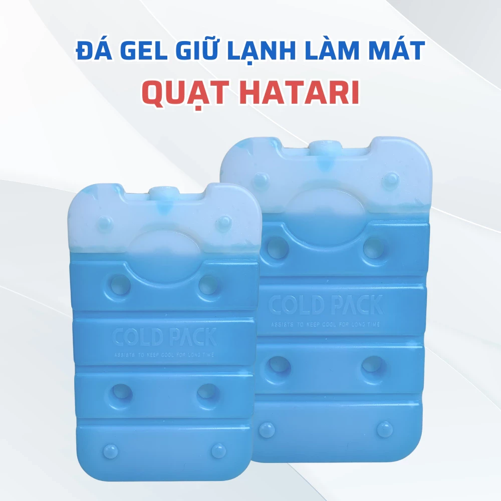 Đá Gel Giữ Lạnh Làm Mát Quạt HATARI Dung Tích 300 ML, Đá Khô Dạng Thanh 300 ML Hàng Chuẩn