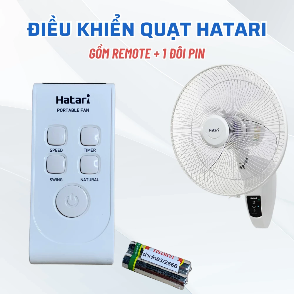 Điều Khiển Quạt HATARI, Remote Quạt Hatari Phù Hợp Nhiều Model Quạt