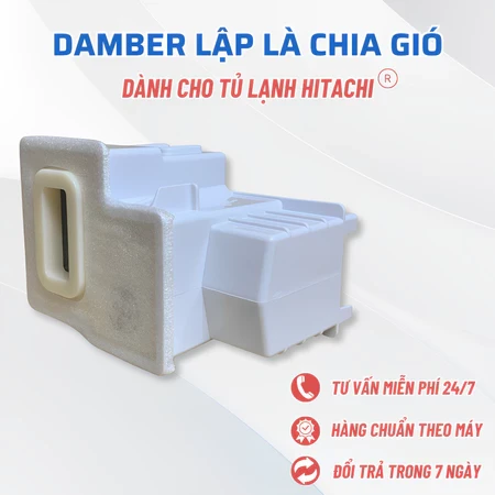 Damper Chia Gió Tủ Lạnh HITACHI Chuẩn Theo Máy, Damper Gió Tủ Lạnh Hitachi Điều Chỉnh Nhiệt Độ Ngăn Mát Tủ Lạnh