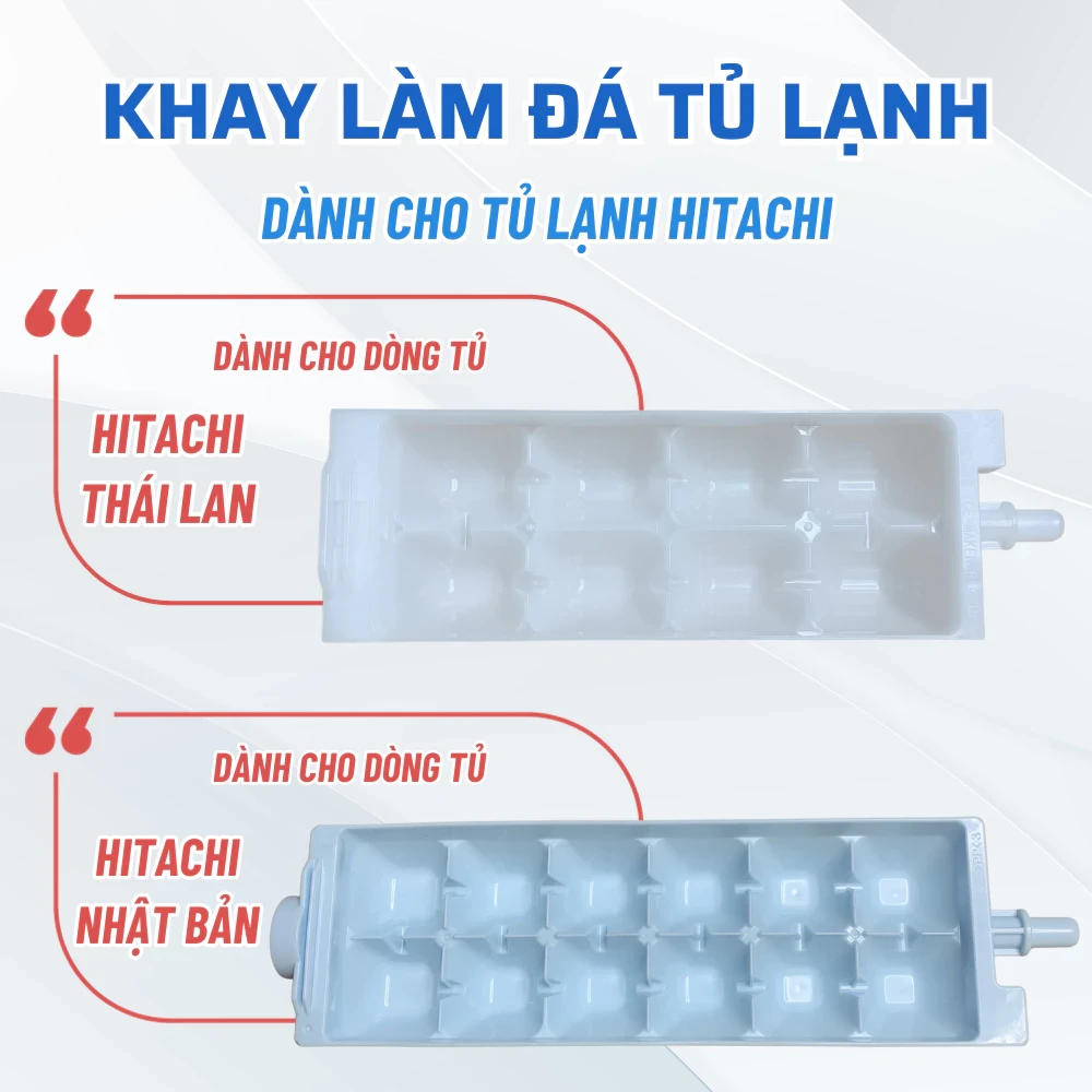 Khay Làm Đá Xoay Tủ Lạnh HITACHI, Vỉ Làm Đá Viên Tủ Lạnh Hitachi Chuẩn Theo Tủ, Khay Làm Đá Rơi Tủ Lạnh Hitachi