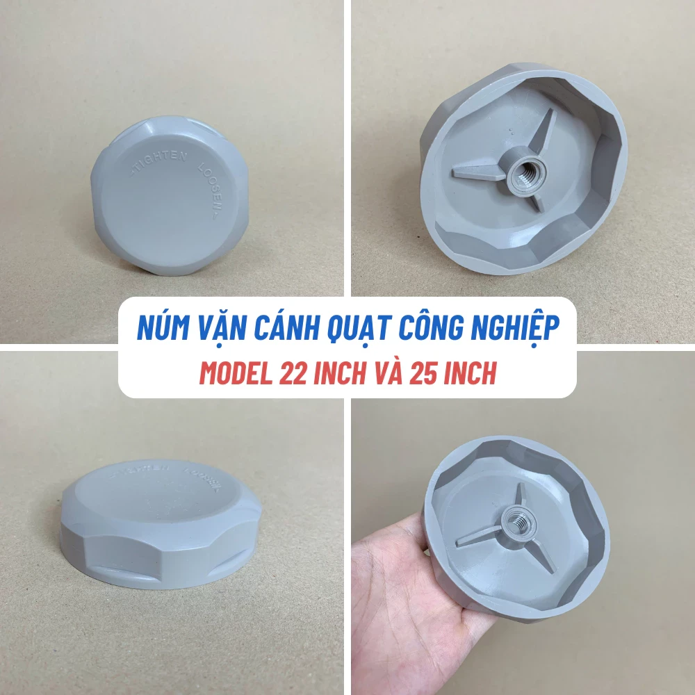 Núm Vặn Cánh Quạt Công Nghiệp HATARI SHARP BENNY, Linh Kiện Quạt Công Nghiệp Hatari Sharp Benny Phù Hợp Nhiều Model