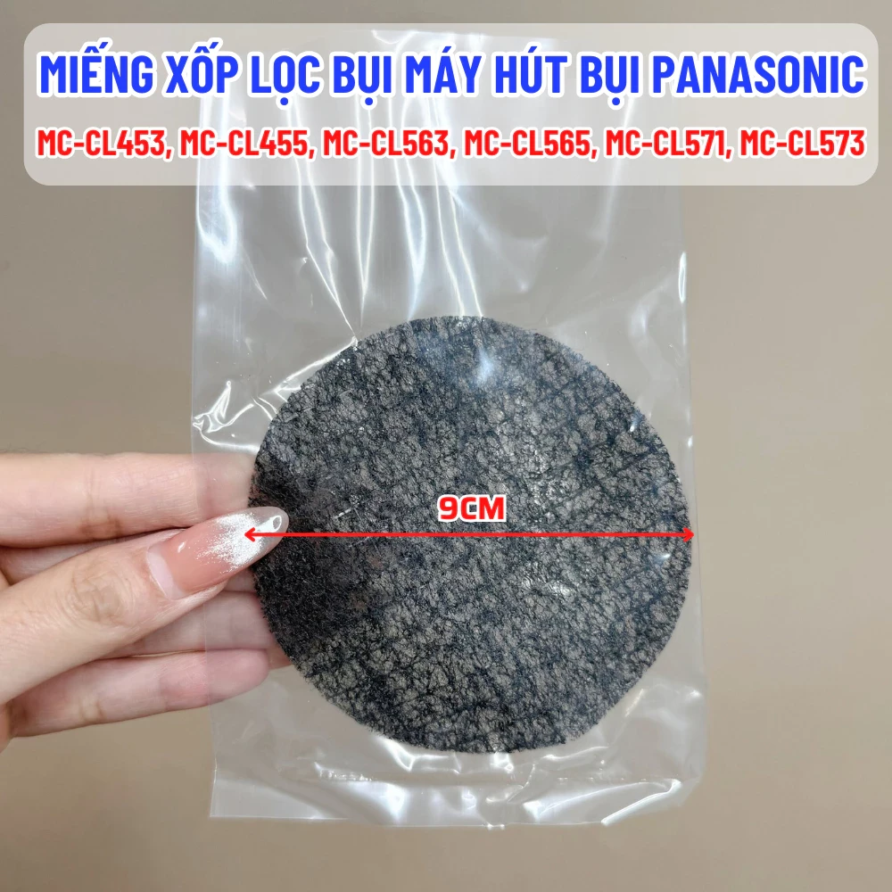 Miếng Xốp Lọc Bụi Máy Hút Bụi PANASONIC MC-CL609H146 MC-CL607MC-CL605 MC-CL603 MC-CL601 Tương Thích Nhiều Model